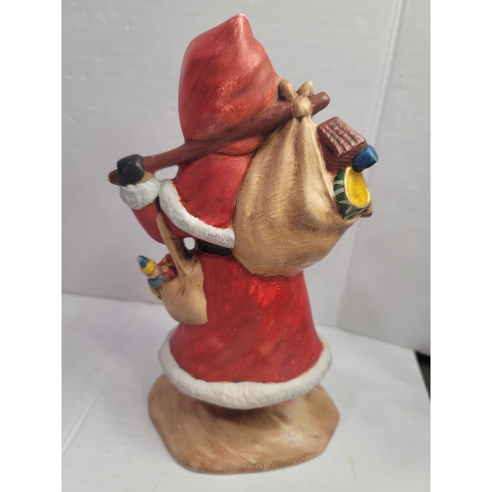 vintage ceramic santa pro fincial Mold from 1988. christmas tree packages toys - Picture 5 of 5
